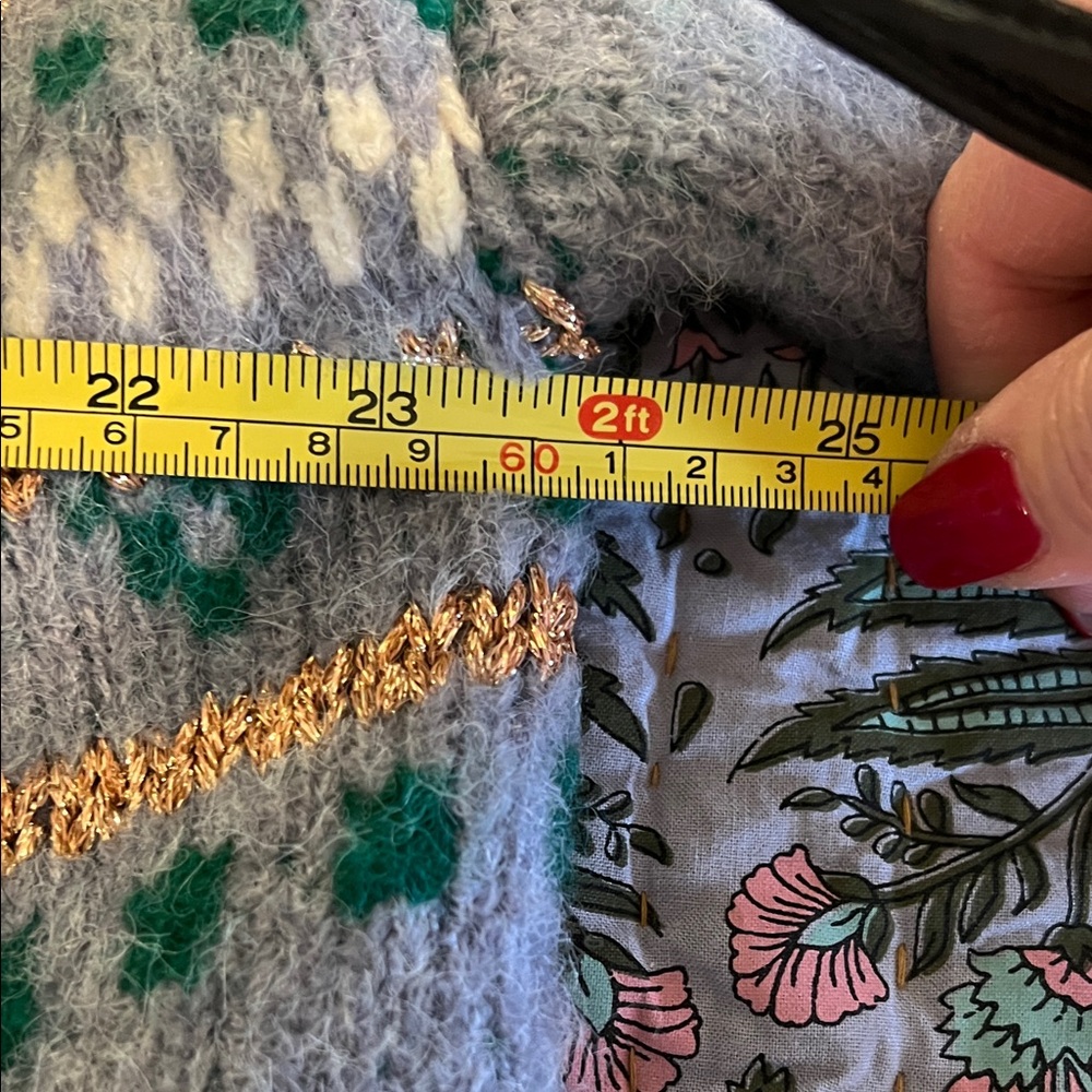 NEW Sundance - Sunday in Brooklyn Cardigan with Green & Gold Accents, w/o tags - Picture 8 of 11
